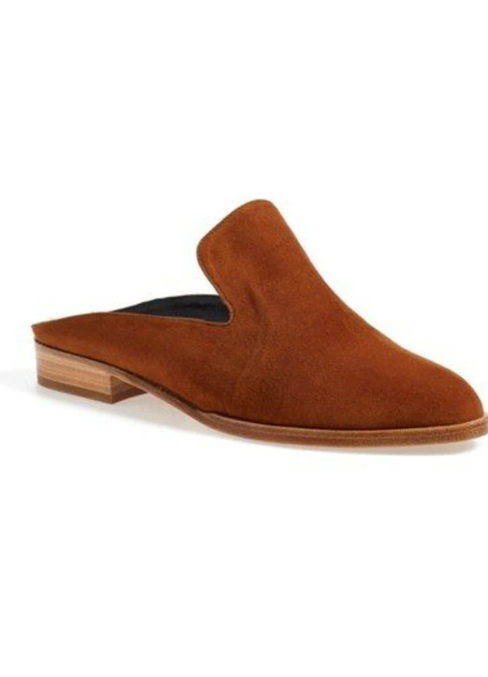 ROBERT CLERGERIE PARIS TALLA 37 'Alicel' Slide Mocasín Toboganes Mules Zapatos Planos $495