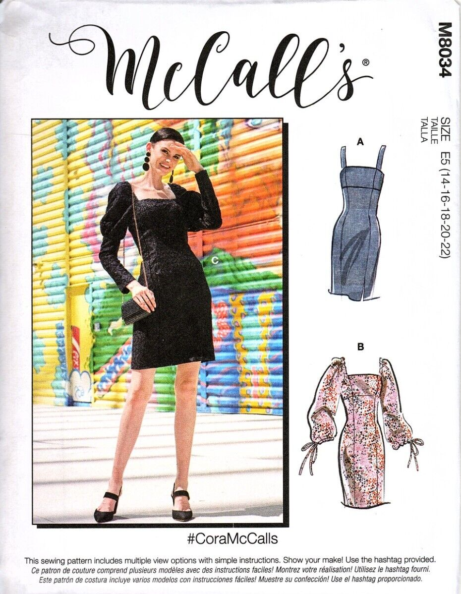 bodycon dress sewing pattern Valentina Bebes AW24 main image 1