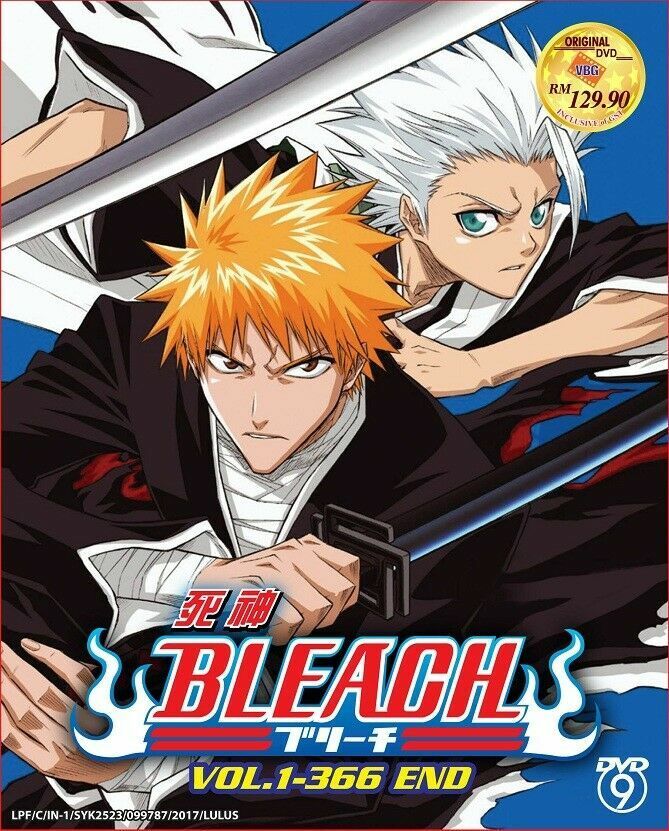 Bleach Episodes 1 - 366 English Dubbed Complete Series 16 Seasons on 36  DVDs