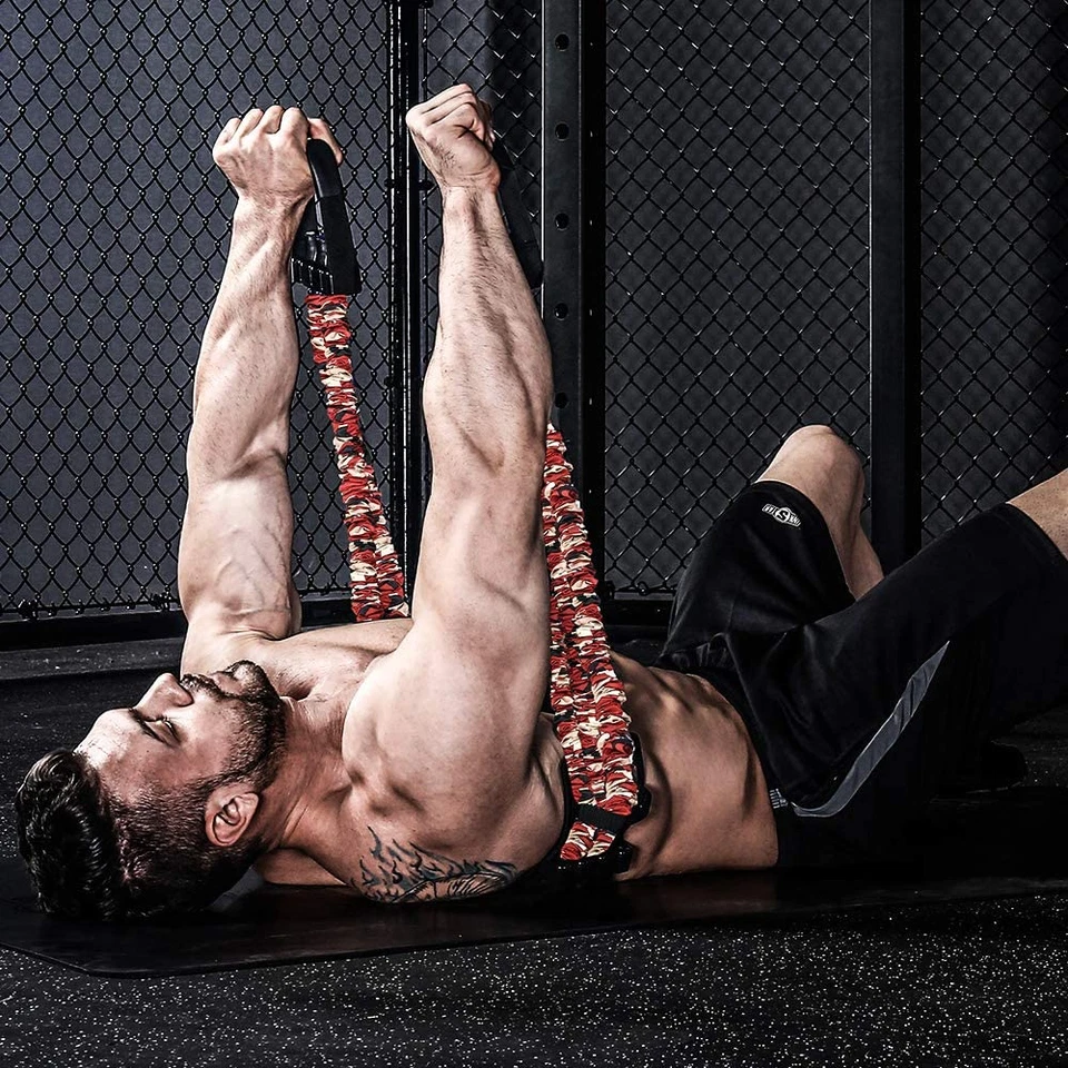 Bandas de resistencia ajustables Innstar prensa de banco pecho empuje brazo expansor fitness Foto 2 de 4