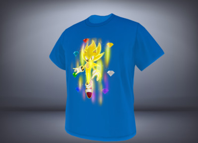 Super Sonic Custom-made Fan art T-Shirt