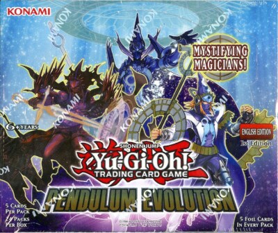 YUGIOH PENDULUM EVOLUTION 1ST EDITION BOOSTER 12 BOX CASE BLOWOUT CARDS