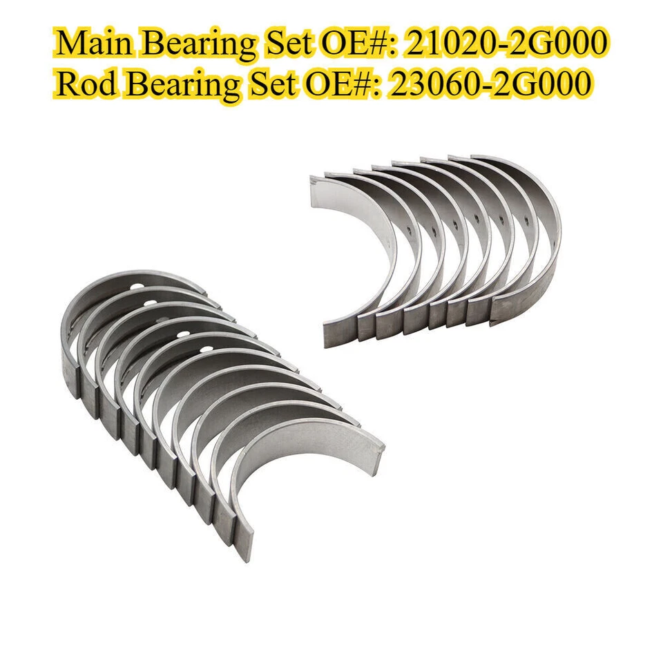 G4KH 2.0T Crankshaft Rods & Bearing For HYUNDAI Sonata Genesis For KIA Optima Foto 3 de 4