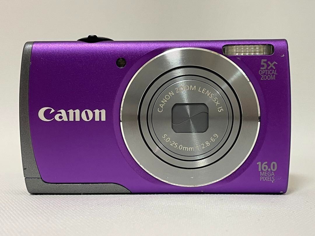 Canon Digital Camera PowerShot A3500 IS Purple 5x 16.0MP Compact