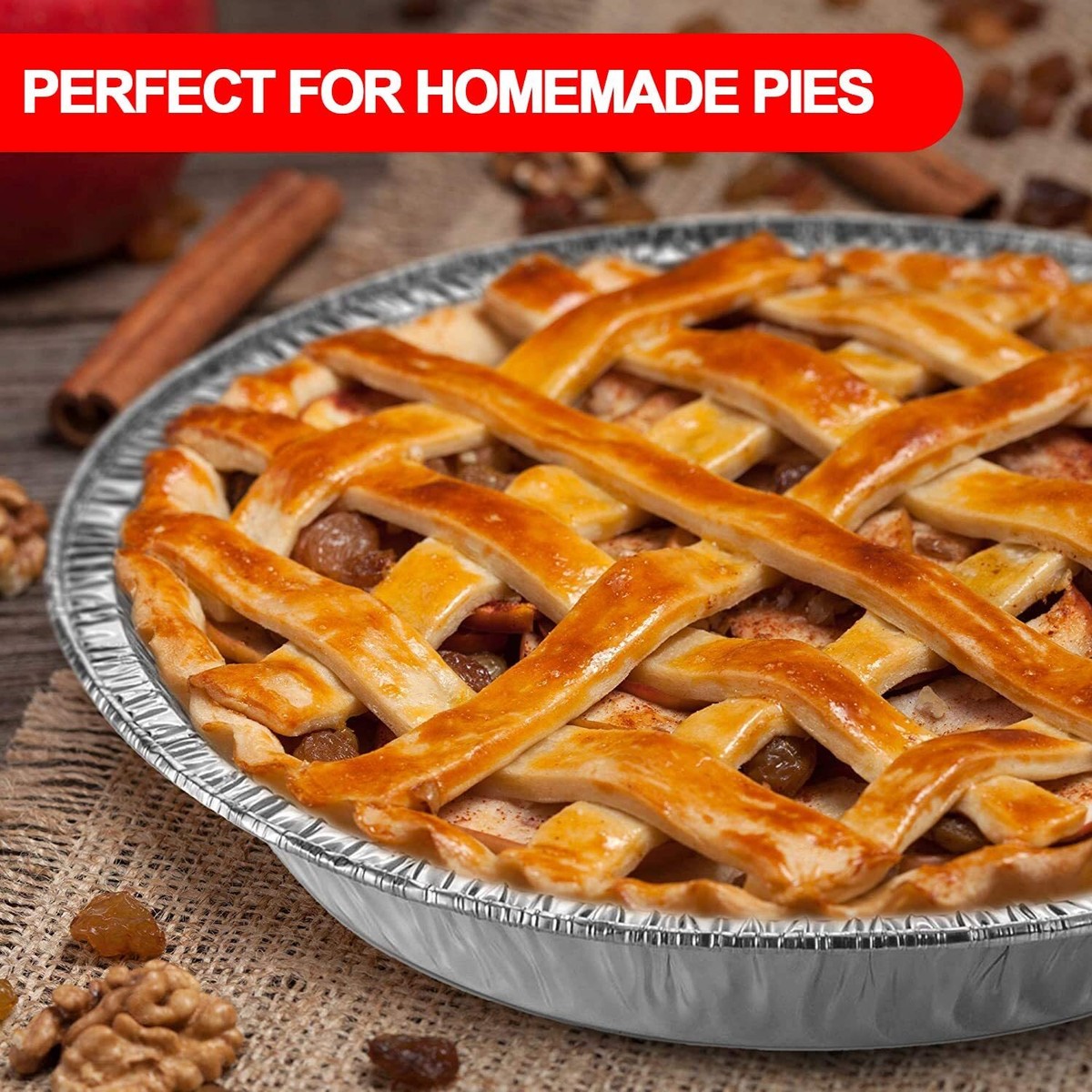Disposable Aluminum Pie Pans - 9 Inch Freezer & Oven Safe (5000 Count)