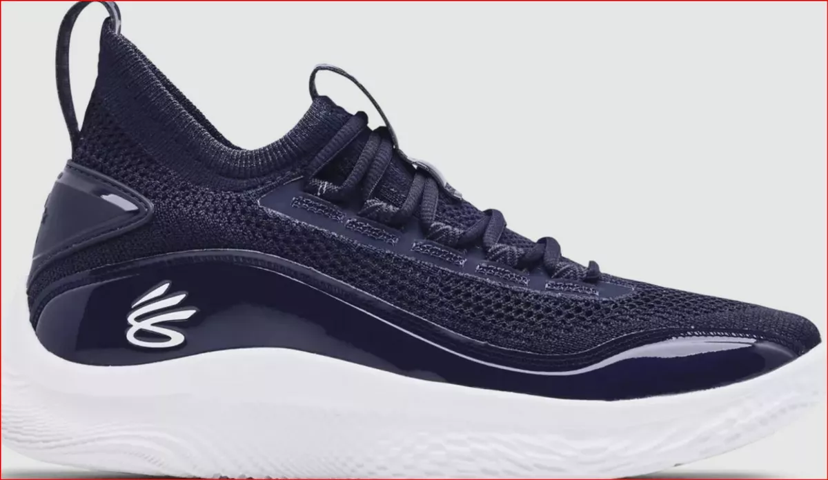 Under Armour Curry Flow 8 Basketball Shoe Navy Blue Men 5.5 Wmn 7
