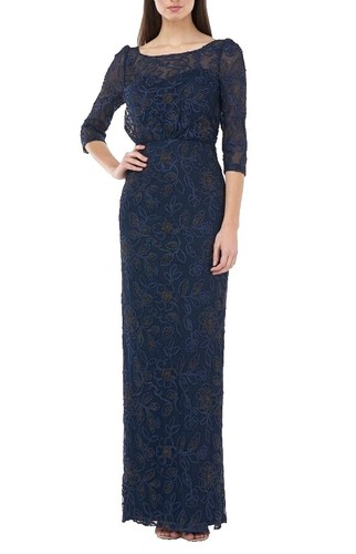 Women's Jaase Blue Floral 3/4 Sleeve Button Up Maxi Dress Size Xs | eBay