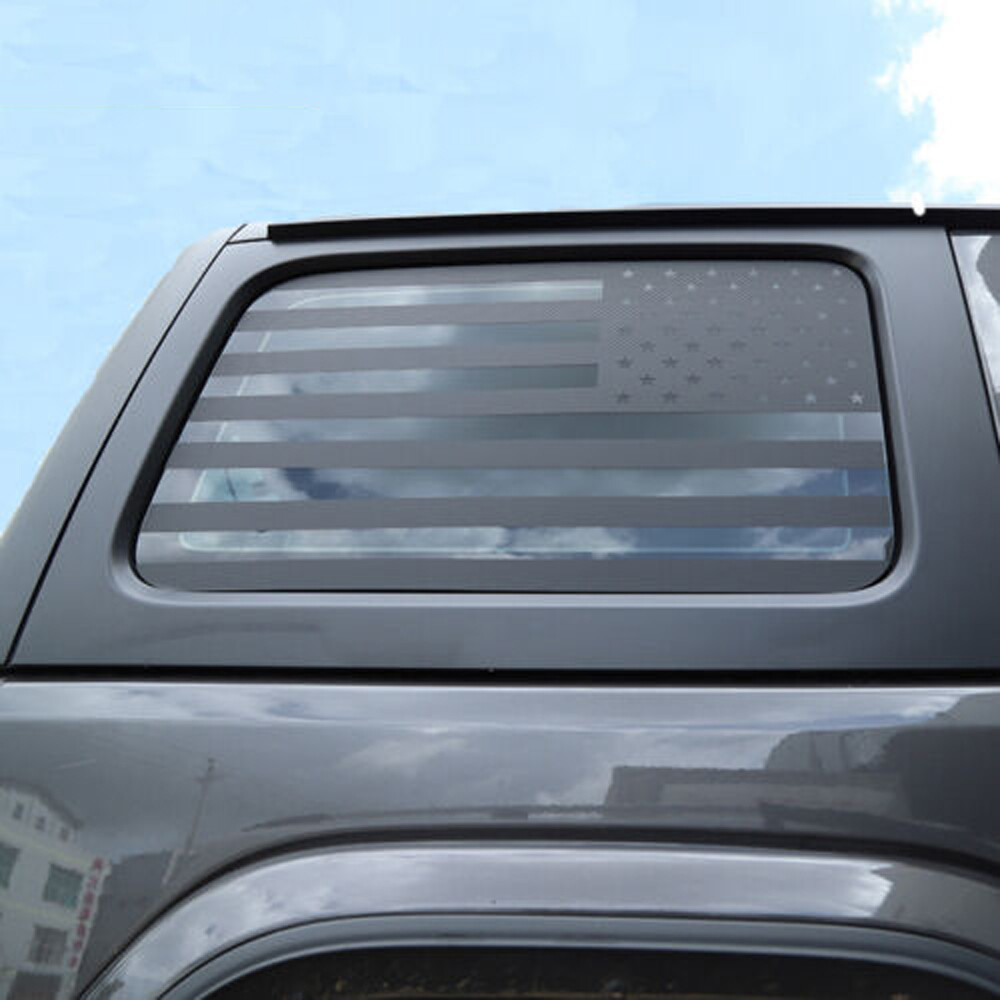 CONGCONG for Jeep Wrangler American Flag Decal Rear Side Window Decal Compatible with Jeep Wrangler 2018-2023 JL JLU (2 Pieces CONGCONG for Jeep Wrangler American Flag Decal Rear Side Window Decal Compatible with Jeep Wrangler 2018-2023 JL JLU (2 Pieces