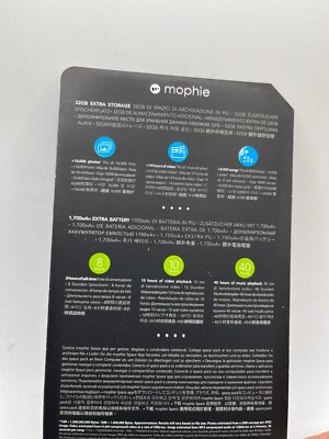 mophie spacepack 32GB ☆値下げしました☆ Mophie Space Pack Black 32GB Extra Battery Case for Apple