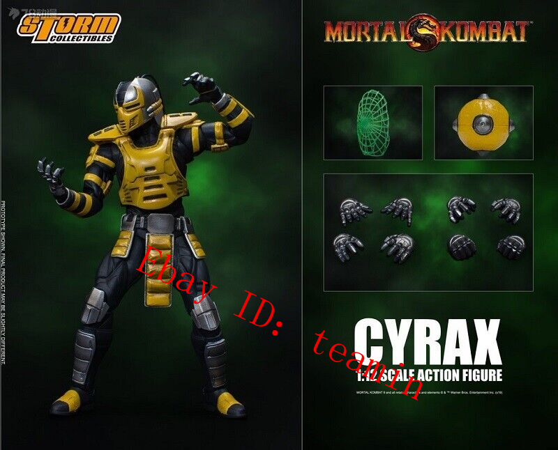Storm Collectibles CYRAXモータルコンバット サイラックス NEW Storm Toys Mortal Combat Yellow Machine Ninja Cyrax 1/12