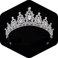 Silver Crystal Tiaras for Women Wedding Tiaras and Crowns for Women Tiaras Bi...