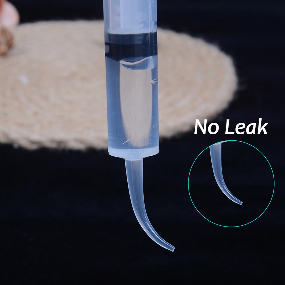 Dental Irrigation Syringe Wisdom Teeth Syringes with Curved Tip for