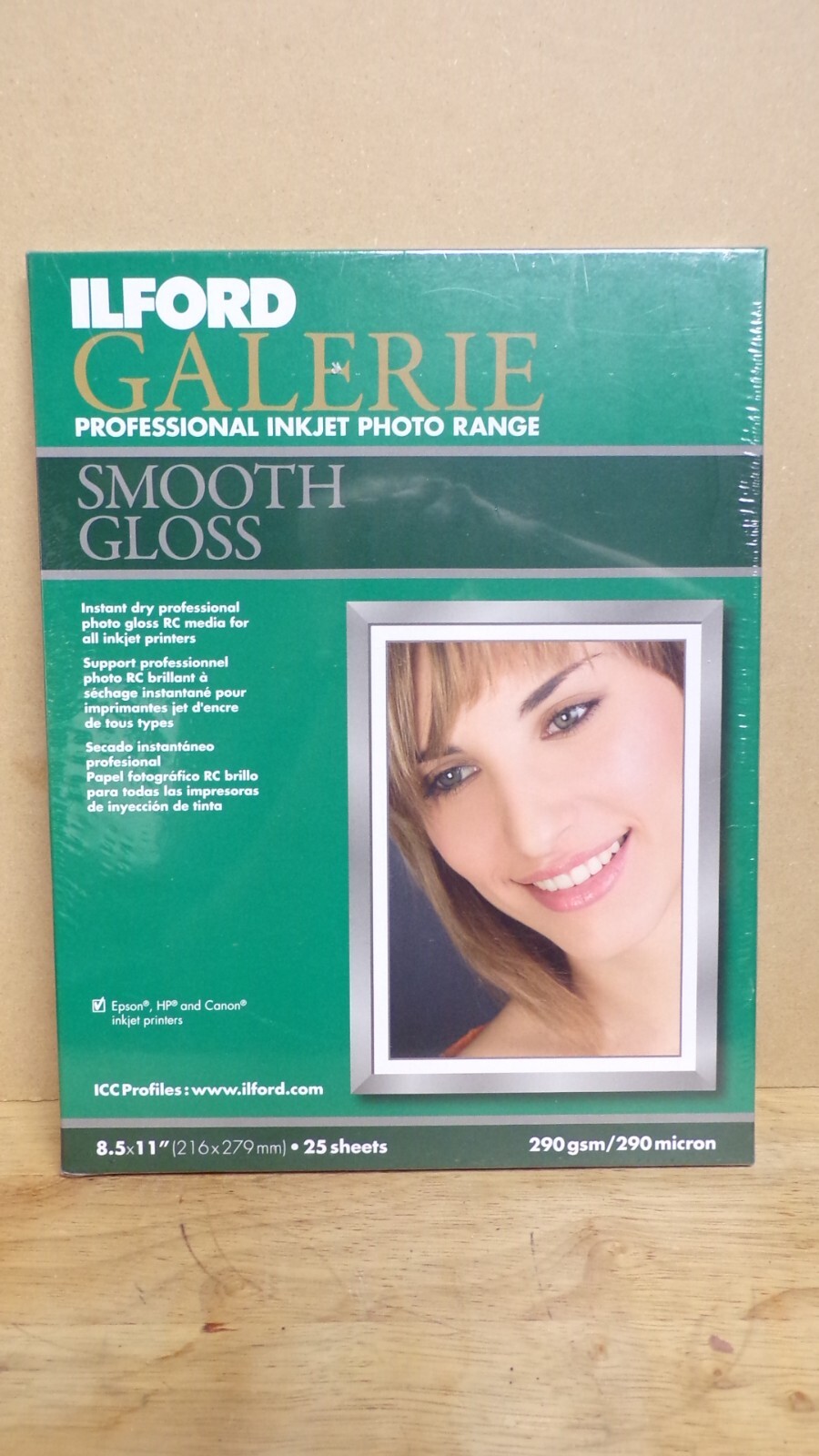 ILFORD GALERIE SMOOTH GLOSS PAPER - Smooth glossy - Letter A Size (8.5 in x 11 in) 25 sheet(s) paper