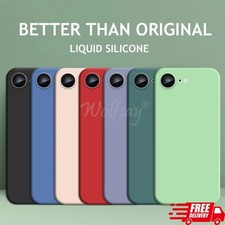 For Apple iPhone 16e 17e Case Slim Liquid Silicone Shockproof Gel Phone Cover UK