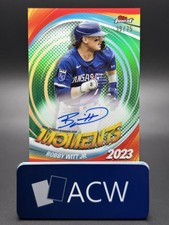 Bobby Witt Jr. - 2025 Topps Finest Moments Refractor AUTO 🔥 GREEN /75 🔥 Q34