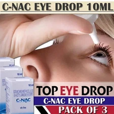 C-NAC Eye Drops – 10ml Cataract Solution with N-Acetylcarnosine Antioxidant 3PCS