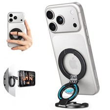 Magnetic Phone Ring Holder, Dual-Sided N55 Magnet Grip, 360  Rotation