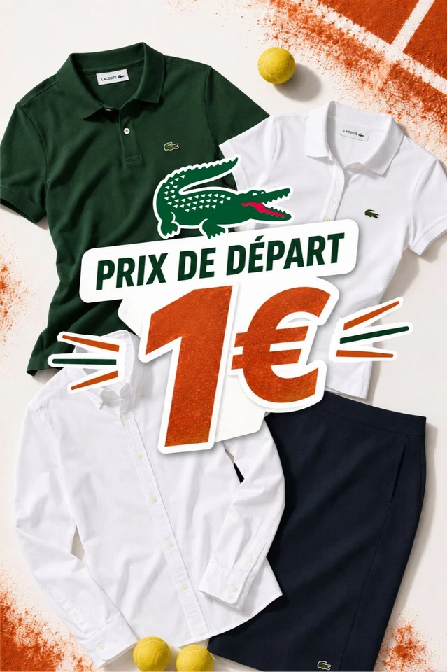 🔴 DROP 1€  |  100% Lacoste  🐊🔥
