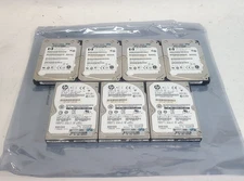 Mixed Lot of 7 HP EH0146FARUB EH0146FARWD 146GB SAS 2.5" Hard Drives