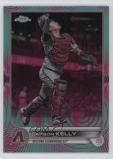 2022 Topps Chrome Sonic Aqua & Pink Pulse Refractor /199 Carson Kelly #215 16we