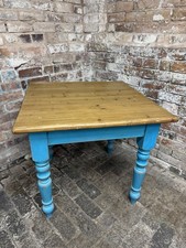Farmhouse Pine Dining Table Square Kitchen Table 2-4 Seater 