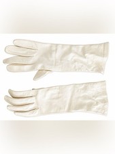 Ivory Long Leather Gloves - Women Accessories