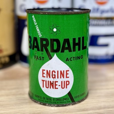 Vintage NOS Bardahl Engine Tune Up Oil Can 15oz. FULL