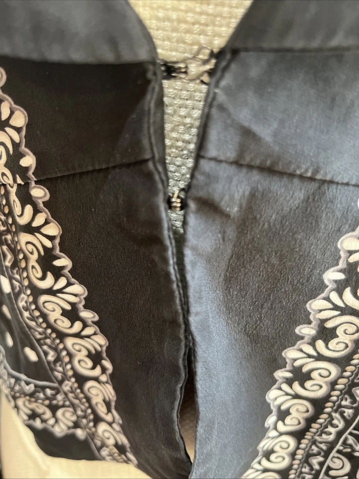 Chaqueta Blazer Casa Blanca Mercado Negro Seda Talla 6 Lunares Mangas Largas Foto 2 de 4