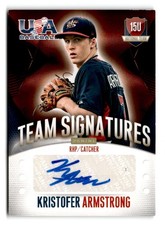 2014 Kristofer Armstrong Panini USA Baseball Rookie Auto 251/299