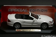 Mercedes-Benz SL63 AMG White Convertible Maisto 1:18 Displayed w. Box US Seller
