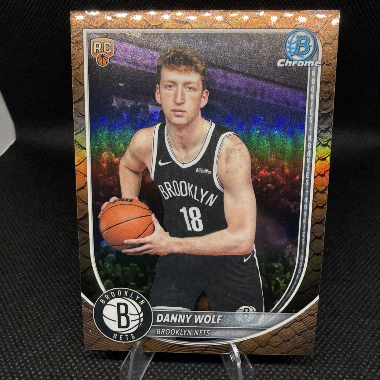 2025-26 Bowman Danny Wolf RC #BCV-27 Chrome Reptilian Refractor SP🔥🐺🔥🐺