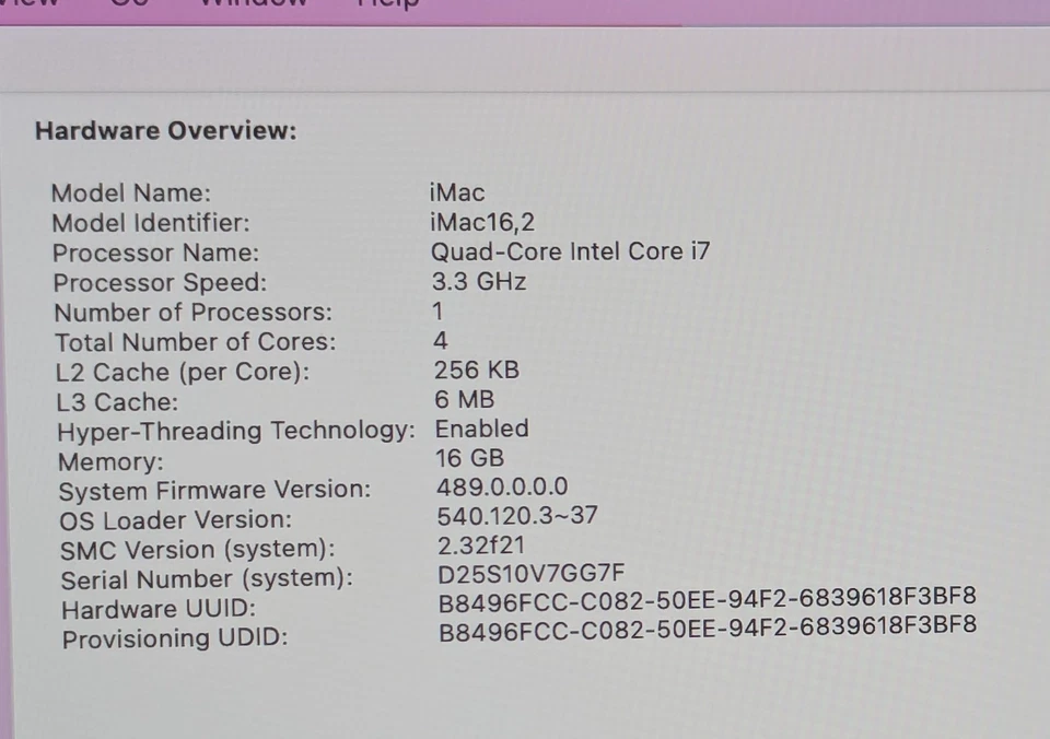 Apple iMac 21.5" A1418 2833 Retina 4K Late 2015 i7-5775R 3.30GHz 16GB 512GB SSD - Image 3 of 4