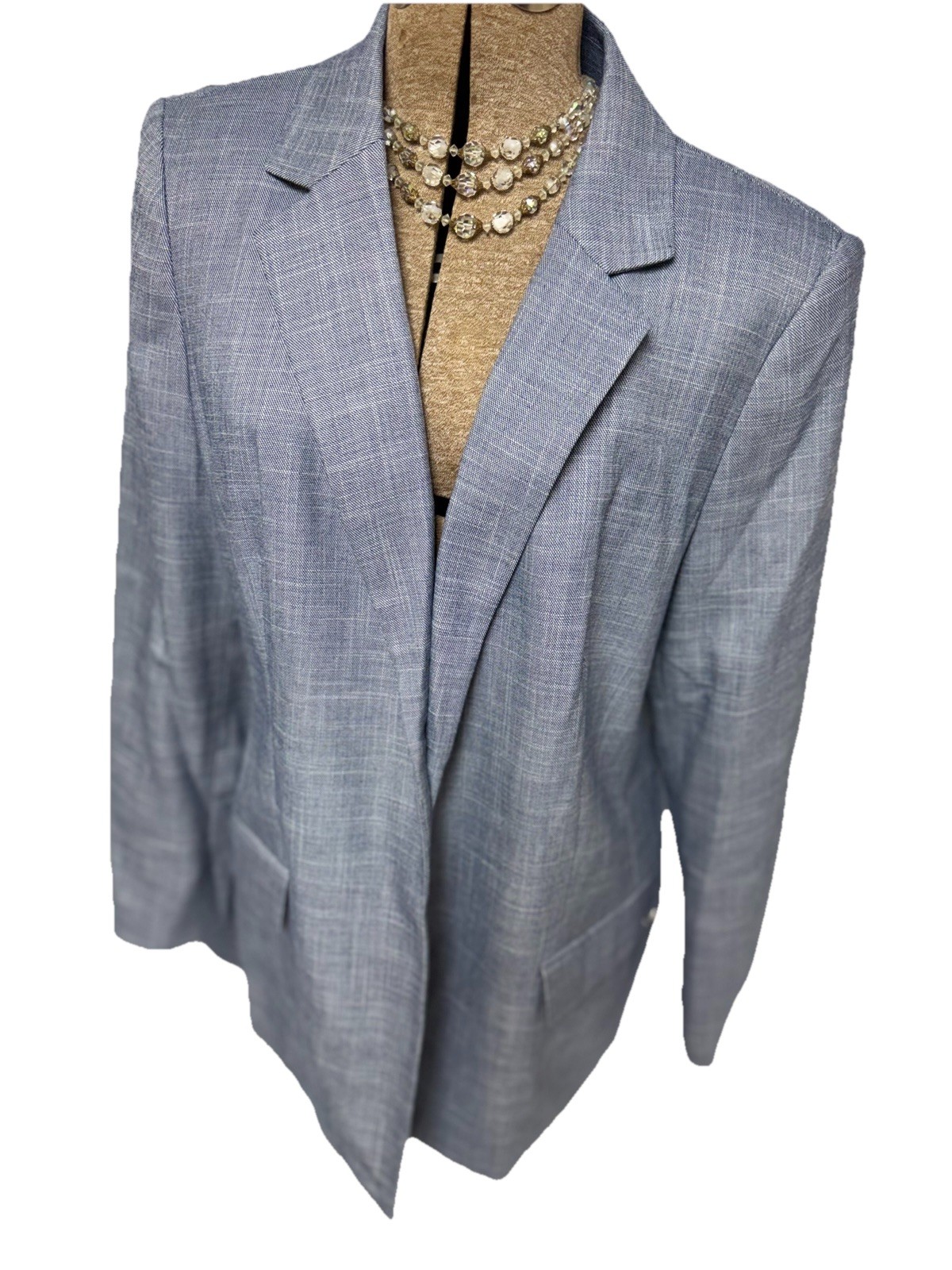 NEW Calvin Klein Pant Suit Size 16 Jacket Size 14 Pants Two Piece Set Pockets image 5