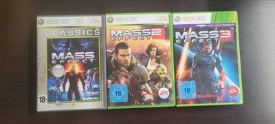 Xbox 360 Mass Effect 1,2,3