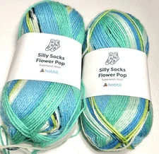 HOBBII SILLY SOCKS FLIWER POP. 2pk. # 10. I Combine Ship.READ DETAILS.