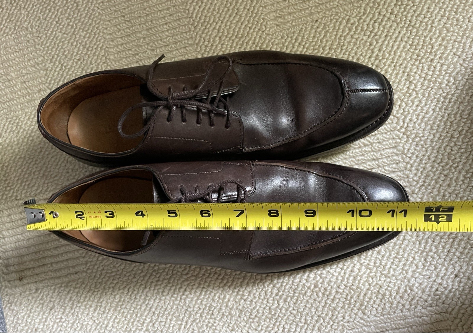 Allen Edmonds Split Toe Oxford Derby Men’s Brown Shoes Size 10 1/2 D