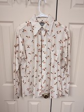 Vintage 70s Retro Funky Disco Men's SHIRT 40 Medium