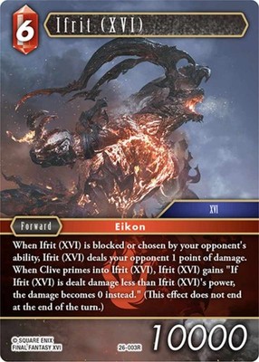 Ifrit (XVI) Foil - 26-003R NM - Final Fantasy | eBay