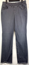 Belle Jeans by Kim Gravel - Womens 14 - Gray - Pull On - Straight 5201 