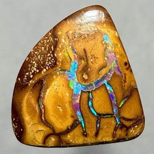 Color-Filled Veins  6ct Natural Australian Solid Yowah Boulder Opal  See Video