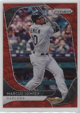 2020 Panini Prizm Tier II Red Wave Prizm 69/99 Marcus Semien #123 14ez