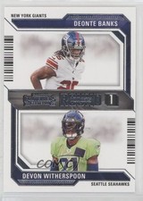 2023 Panini Contenders Round Numbers Deonte Banks Devon Witherspoon #5 0px