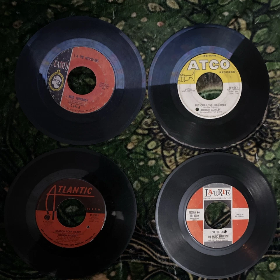 Vintage Lot 16 45 RPM Records RCA ATLANTIC ATCO Aretha Franklin Presley First Ed - Image 3 of 4