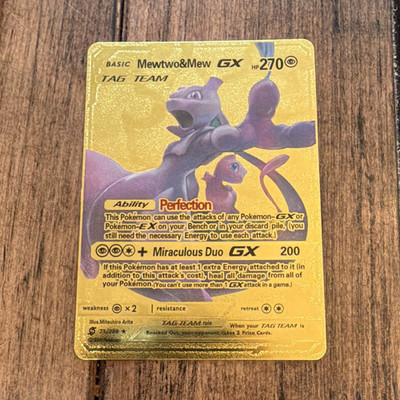 Mewtwo & Mew GX TAG TEAM GX Unified Minds Secret Rare Holo English 2019 71/236