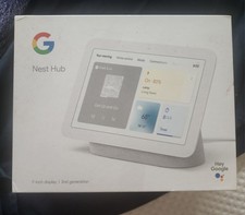 Google Nest Hub 2nd Gen 7-inch Smart Display GA01331-US Chalk White Tested Works
