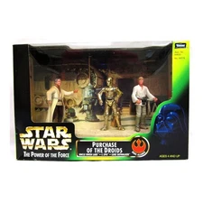 Star Wars Power of the Force POTF Cinema Scenes Purchase of the Droids