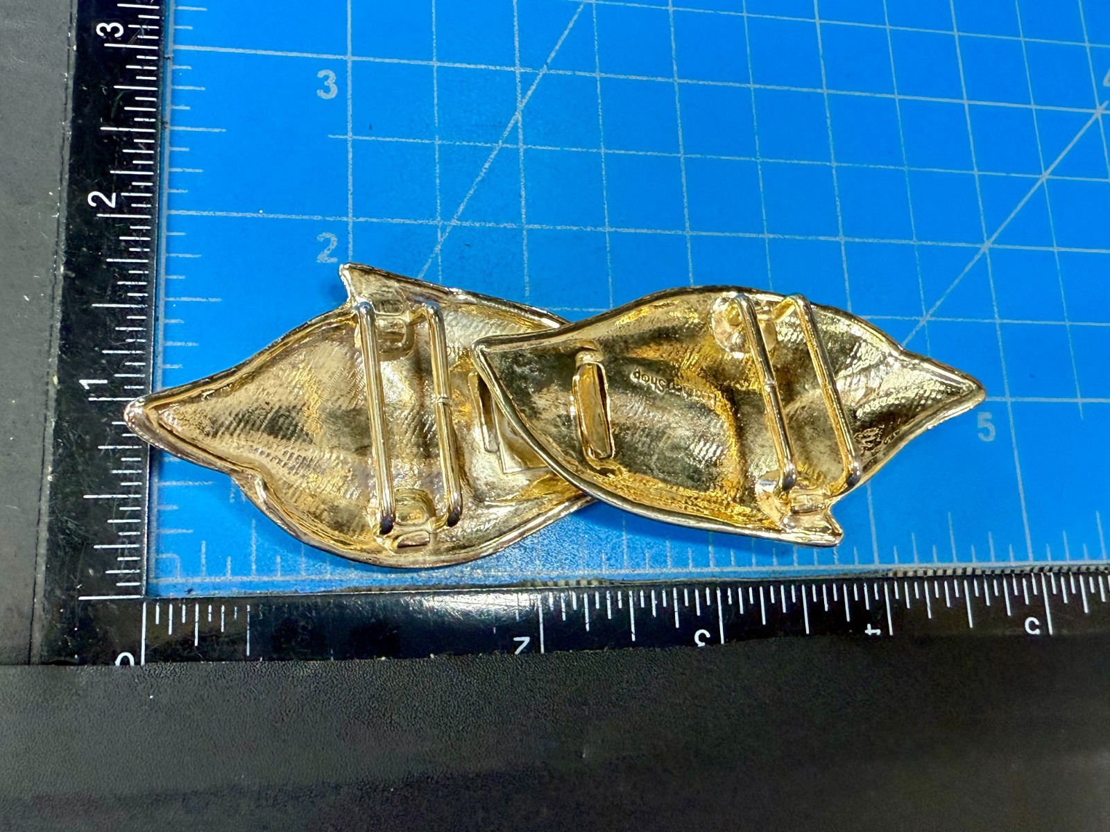 Floral Leaf Pattern Interlocking Two Piece Vintag… - image 5