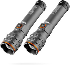 1500 Lumen 2-Pack EDC Flashlight  USB-C Rechargeable LED, 4 Light Modes, 3X Zoo