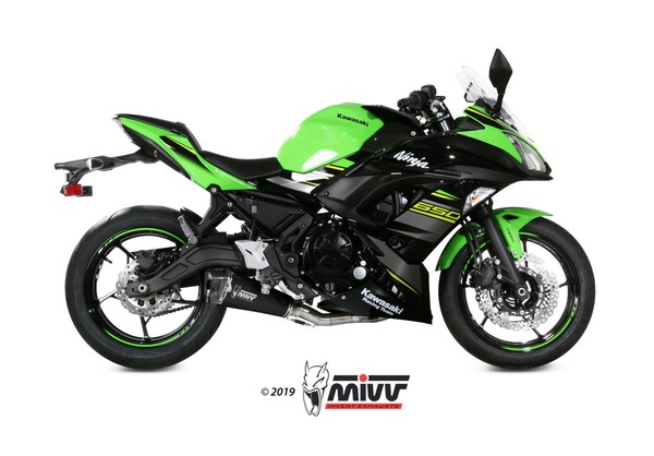 Mivv Delta Race Auspuff Komplettanlage Passend FüR Kawasaki Ninja 650 2017-2023-image