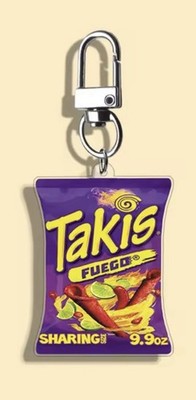 Schlüsselanhänger der Marke Takis, Snack, Schlüsselring, Mini Marke